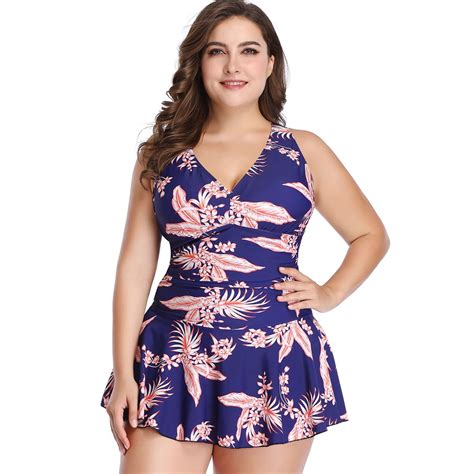 Plus Size Swimdress With Tummy Control Dresses Images 2022