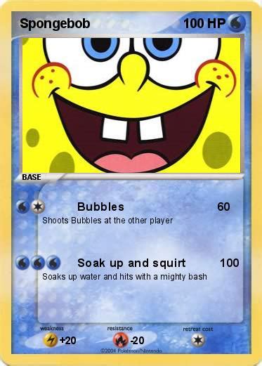 Pokémon Spongebob 79 79 Bubbles My Pokemon Card