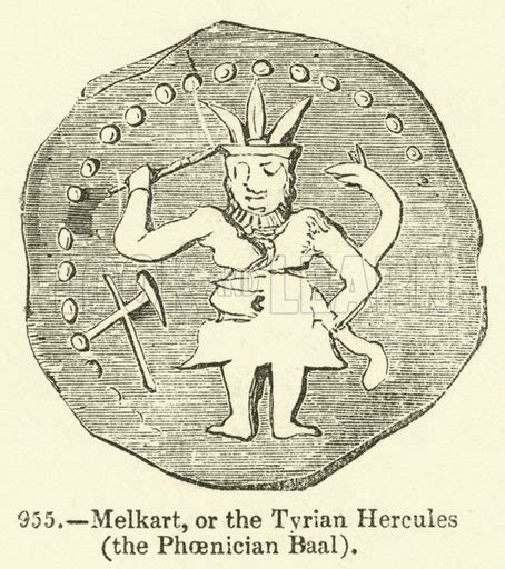 Melkart Or The Tyrian Hercules The Phoenician Baal Stock Image Look