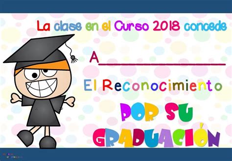 Diplomas De Graduación Y Fin De Curso 2018 Plantillas Incluidas