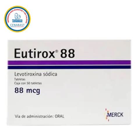 Eutirox Mcg X Comprimidos Merck Cenabast Farmatica