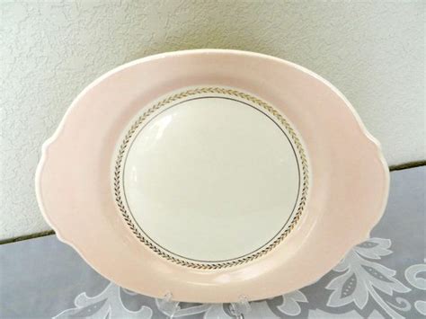 Vintage Limoges Pink Large Oval Platter With 22 Kt Gold Etsy Oval