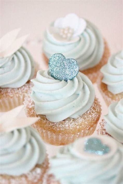 Pretty Blue Cupcakes With Images Wedding Desserts Blue Wedding