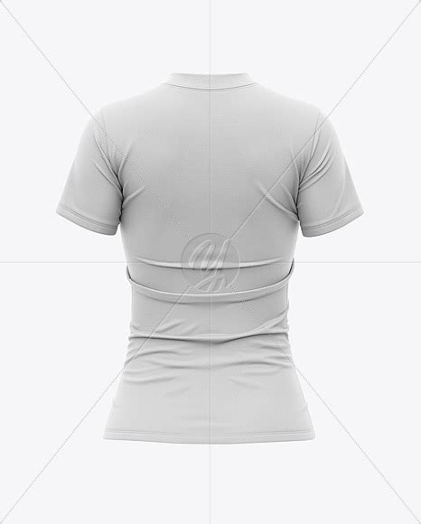 women s tight round collar t shirt mockup back view psd mockups all free mockups download