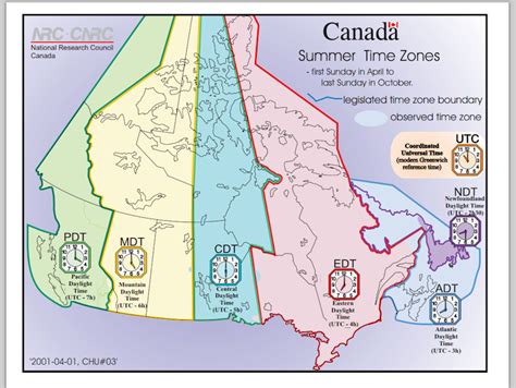 Map Of Canada Time Zones Maps Of The World
