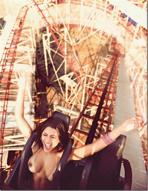 Perfect Tits On The Rollercoaster Porn Pic