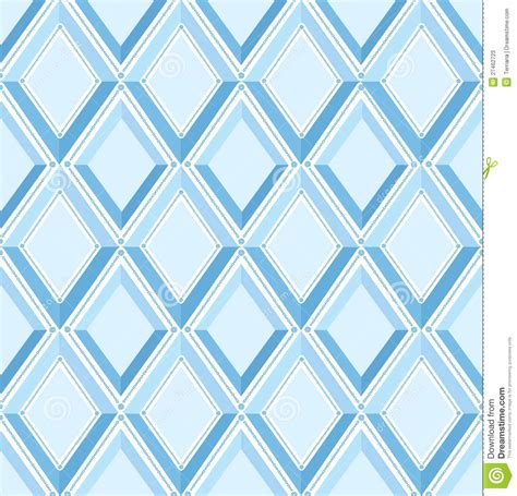 Seamless Pattern With Gray And Blue Diamonds Stock Vector