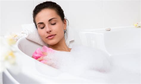 Woman Taking A Bath Hoodoo Wallpaper