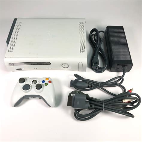 Microsoft Xbox 360 White 60 Gb Console System Bundle Ebay