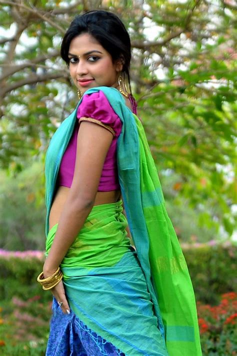 Actress Amala Paul Looking Very Beautiful In Half Saree Photos Cinejolly
