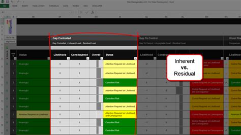 Risk register' and upload your tableau workbook (note: Risk Template in Excel Training • Overview: Risk Register Tab