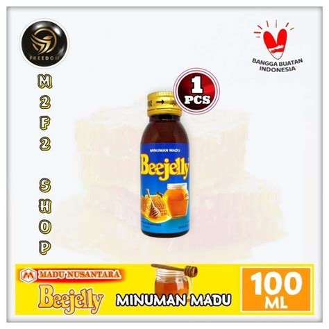 Promo Beejelly Minuman Madu Asli Rasa Original Botol Pet 100 Ml