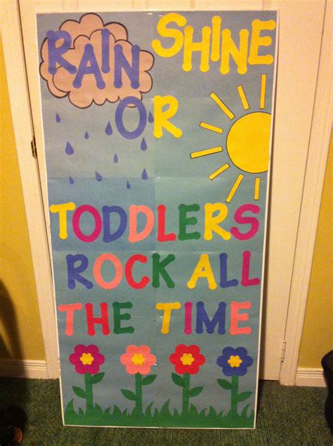 Toddler classroom door decor! | Spring classroom door, Spring classroom, Diy classroom decorations