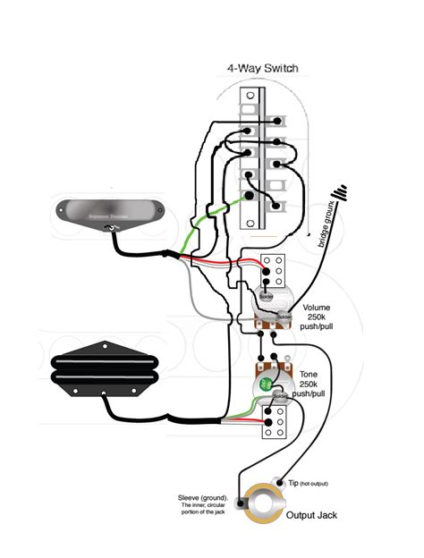 Tele Hot Rails Wiring Help 4 Way Switch 2 Push Pull Pots Coil Split