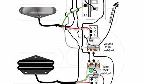 Tele Hot Rails wiring help / 4 way switch / 2 push pull pots coil split