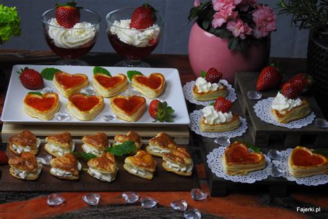 Walentynki na słodko z ciasta francuskiego - Fajerki i smak