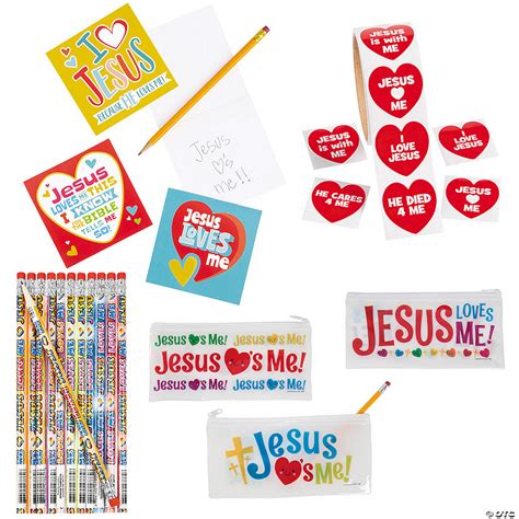 Jesus Loves Me Stationery Handout Kit For 24
