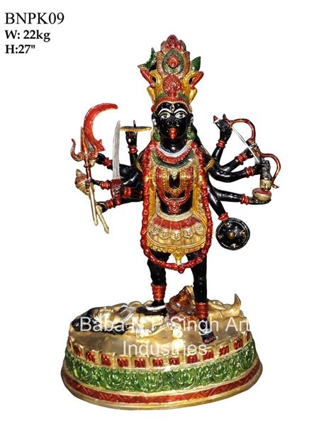 brass mata maha kali statues size h 27 inch at best price in aligarh id 22912377748