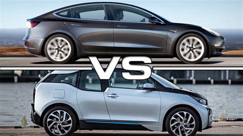 With the main weight of the vehicle (the batteries) in the floor, it gives the tesla a much lower center of gravity. 2018 Tesla Model 3 vs 2016 BMW i3 - YouTube