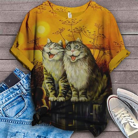 Cat Tee Cat Tee Cat Tee Shirts Bird Shirt