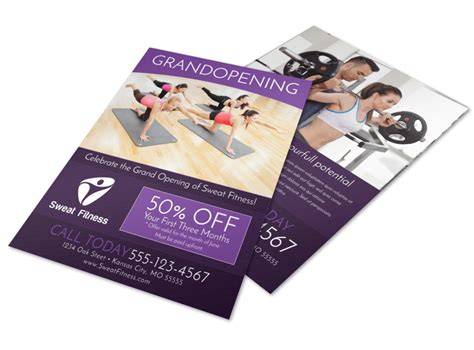 Gym Grand Opening Special Flyer Template Mycreativeshop