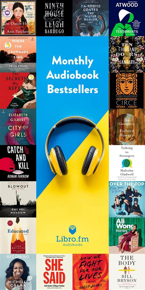 Librofm Is Proud To Present Our Monthly Audiobook Bestseller List That