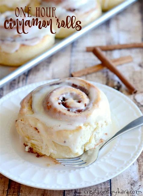 Quick Cinnamon Rolls Cream Cheese Frosting Creations By Kara