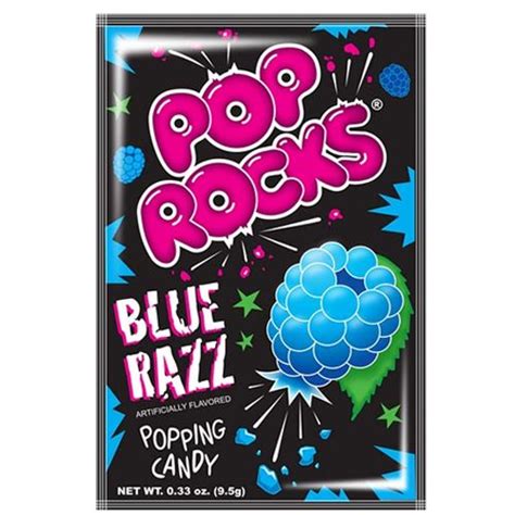 Pop Rocks Blue Razz Popping Candy 33 Oz Package All City Candy