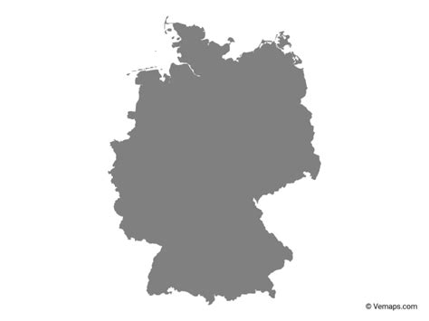 Browse photos and videos of germany. Grey Map of Germany (With images) | Germany map, Map ...