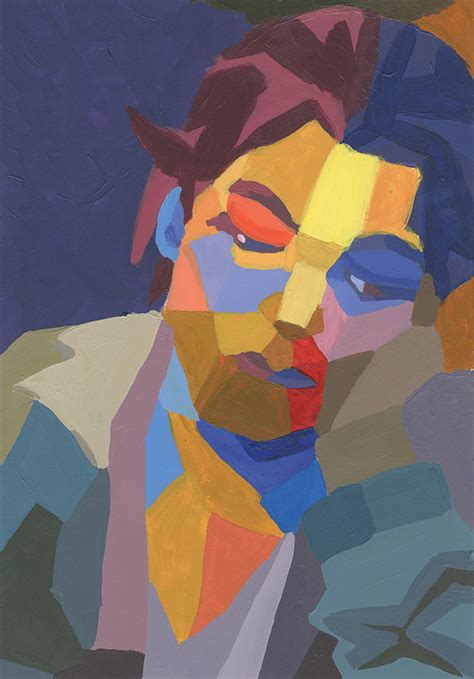 Cubist Portrait On Pratt Portfolios