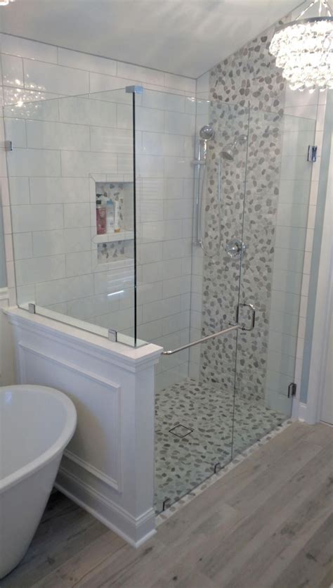 Delectable Large Tile Shower Designs Subway Pictures Good Looking