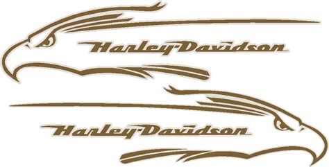 Harley davidson tank badge removal and new badge install. HARLEY DAVIDSON FXD GOLD EAGLE TANK DECALS 280mm ...