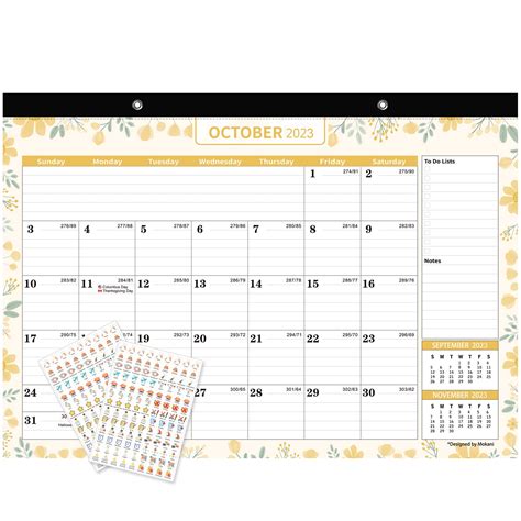 Buy 2023 2024 Large Desk Calendar 2023 January 2023 June 2024 Big