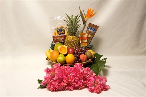 One Of Our Most Popular Fruit Basket Is Our Hawaiian Pineapple Filled