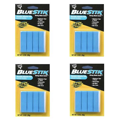 Buy Dap Blue Stik Reusable Adhesive Putty 1 Ounce 4 Pack Online At