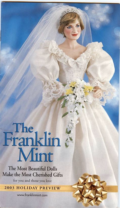 Franklin Mint Catalog Princess Diana Bridal Doll Princess Diana Wedding Charles And Diana