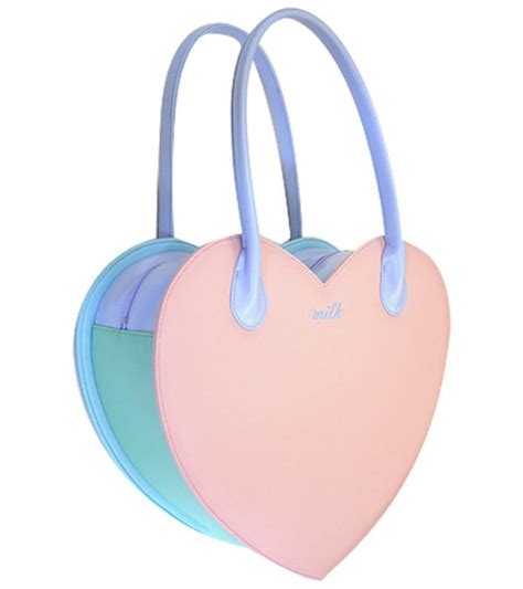 Bag Heart Purse Pastel Kawaii Cute Pink Blue