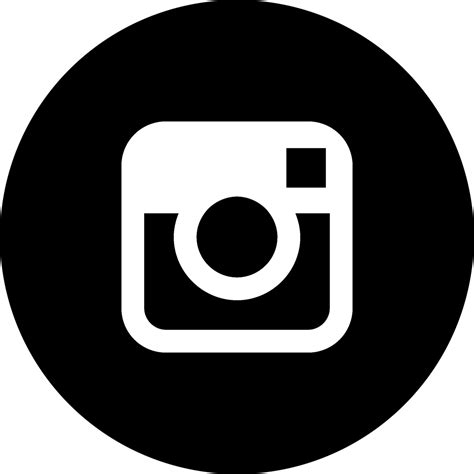 Download Social Media Icons Black Instagram Daily Dot Logo Png Image