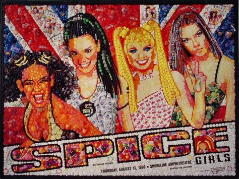 Spice Girls Vintage Concert Poster From Shoreline