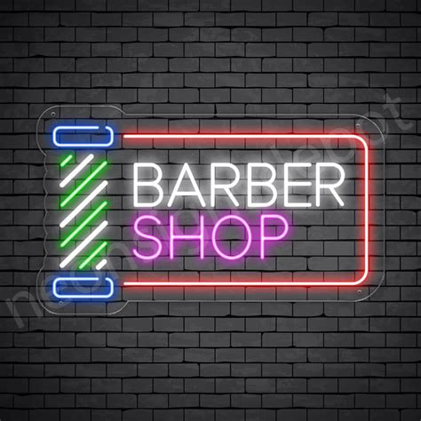 Barber Neon Sign Barbershop Pole Neon Signs Depot
