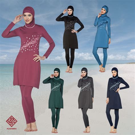 Alhamra Raindrops Burkini Modest Womens Swimwear Sportswear Alhamra