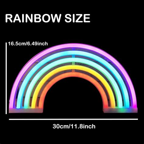 Bifi Leuke Rainbow Neon Sign Led Regenboog Lichtlamp Voor Dorm Decor