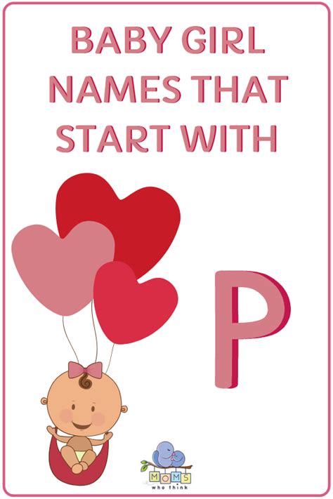 Find unique celebrity baby names starting with e. Baby Girl Names That Start With P | Baby girl names, Girl ...