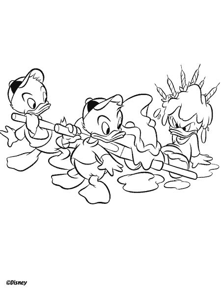 Coloring Page Huey Dewey And Louie Coloring Pages 12