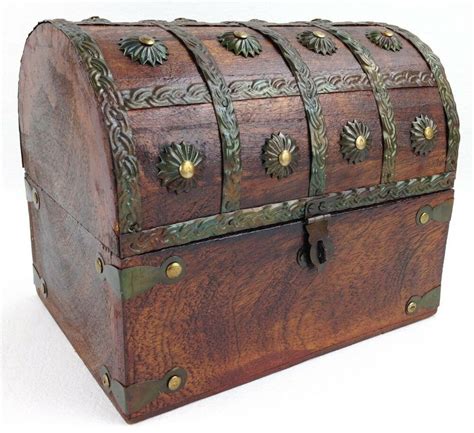 This decorative treasure box is gonna fillthis decorative treasure box is gonna fill any empty place in your home or. Wooden Pirate Treasure Chest Decorative Storage Box (8"x6 ...