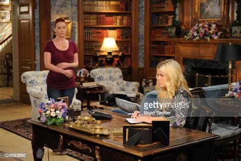 Bree Williamson And Melissa Archer In A Scene That Begins Airing The News Photo Getty Images