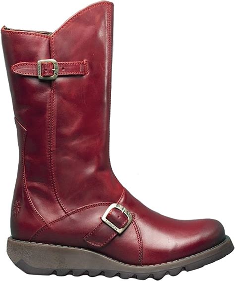Boots Womens Shoes Womens New Mes Fly London Mid Calf Leather Boots 3 8 Clothing