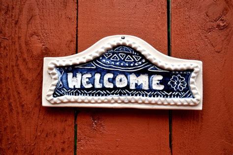 We offer many beach themed art, accessories and welcome ceramic sign. Ceramic Welcome Sign by Uturn on Etsy, $32.00 | Welcome ...