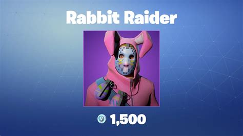 Rabbit Raider Fortnite Outfitskin Youtube