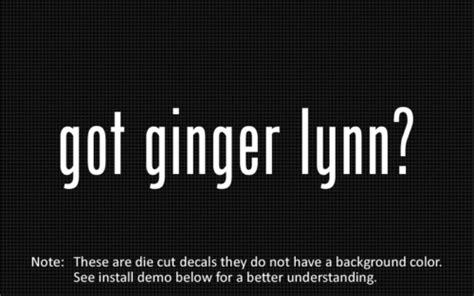 2x Got Ginger Lynn Sticker Die Cut Decal Vinyl Ebay